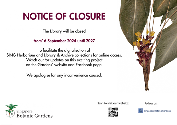 Library closure starts 16 Sep till 2027