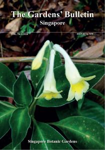 Cover Page of Gardens Bulletin Singapore Vol.75 (02)