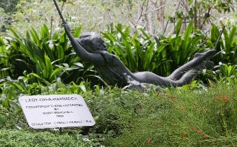 Lady on a Hammock at Tanglin