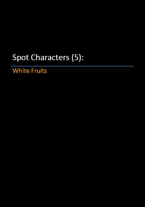 Spot Characters 5_White Fruits Pic